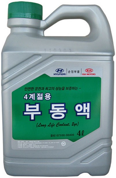 Охолоджувальна рідина Hyundai Long Life Coolant Green 4 л (07100-00400)