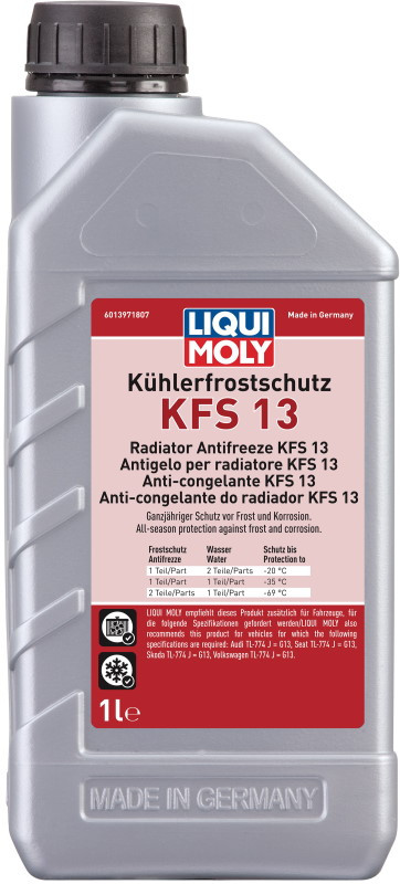 Охолоджувальна рідина Liqui Moly Kuhlerfrostschutz KFS 13 1 л (21139)