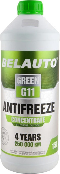 Охолоджувальна рідина Belauto Green G11 Concentrate 1.5L 1.5 л (AF1217)
