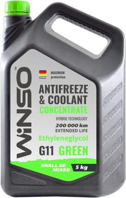Охлаждающая жидкость Winso G11 Green Concentrate 5 л