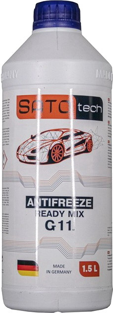 Охлаждающая жидкость SATO TECH G11 Blue Ready Mix 1.5 л (G1101BRM)