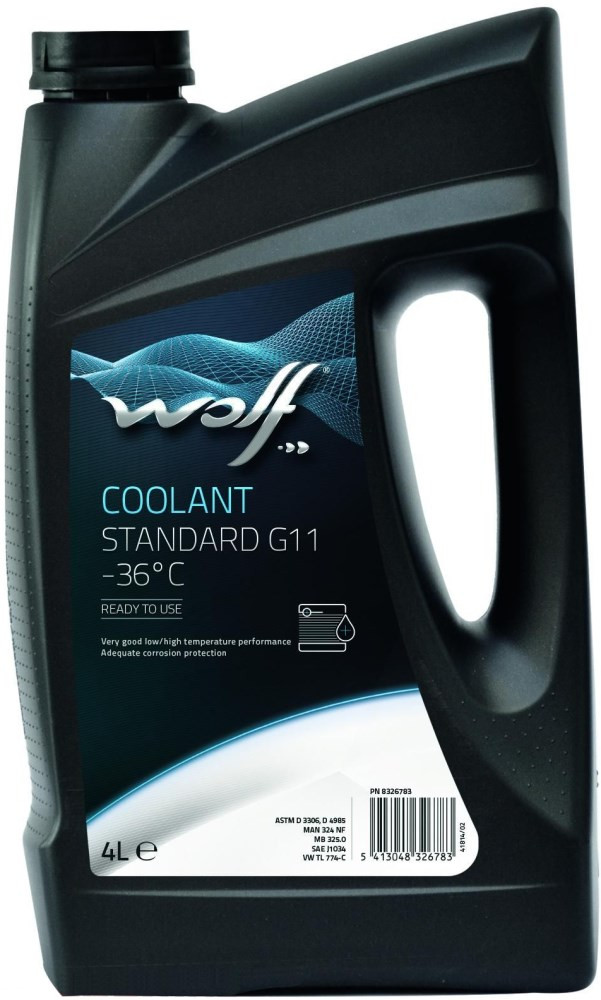 Охлаждающая жидкость WOLF Coolant Standard G11 4 л (8326783)