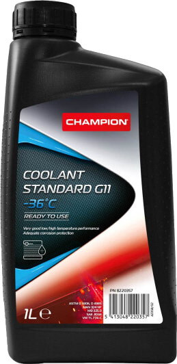 Охолоджувальна рідина CHAMPION Coolant Standard G11 1 л (8220357)