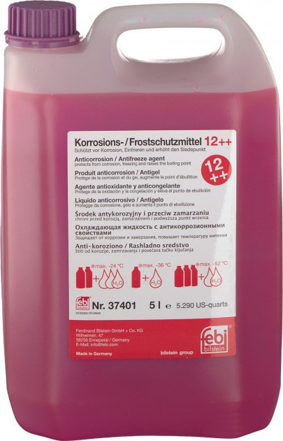 Охолоджувальна рідина Febi Coolant G12 Plus Concentrate 5 л (37401)