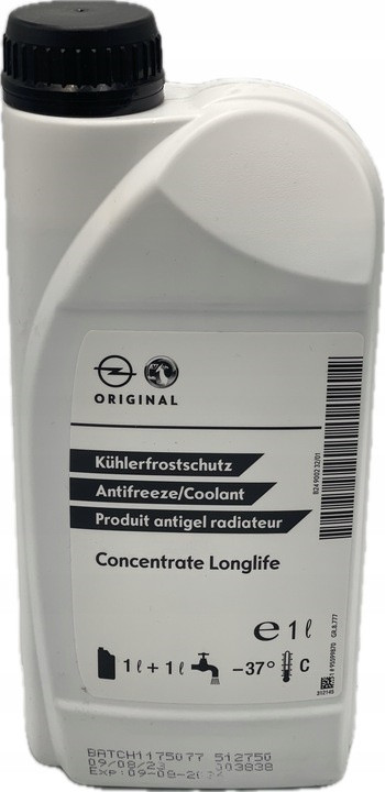 Охолоджувальна рідина GM Concentrate Longlife -80C 1L 1 л (95599870)