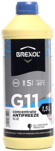 Охолоджувальна рідина Brexol Concentrate G11 Blue 1.5 л (ANTF032)
