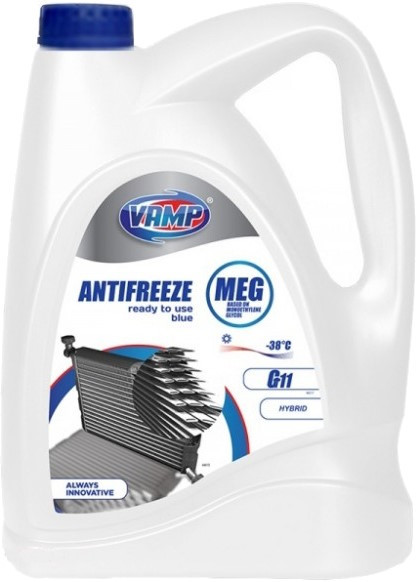 Охлаждающая жидкость VAMP Anti-Freeze MEG G11 -38 Blue 5L 5 л