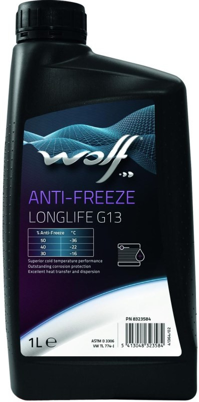 Охлаждающая жидкость WOLF Antifreeze Longlife G13 1 л (8323584)