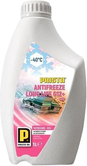 Охлаждающая жидкость Prista Antifreeze Long Life G12 Red Ready Mix 1 л
