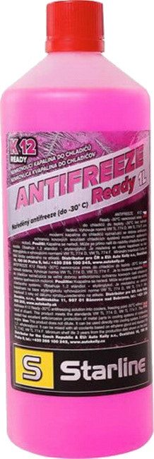 Охлаждающая жидкость StarLine Antifreeze K12 Plus -30 Ready Mix 1 л (NAK12READY1)