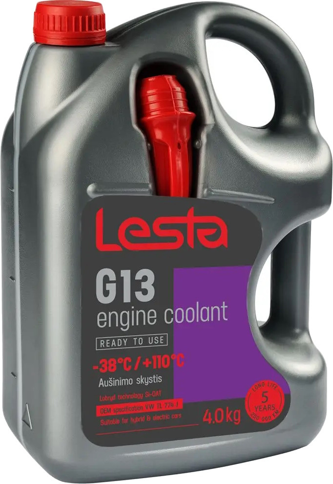 Охолоджувальна рідина Lesta Antifreeze G13 -38 Violet 4 л