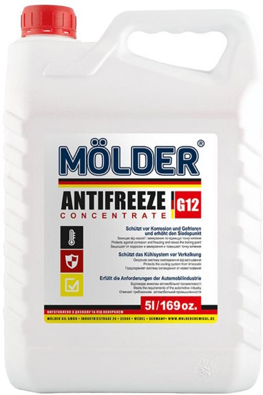Охлаждающая жидкость Molder Antifreeze G12 Red -80 5 л (UKF-050-G12)