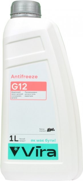 Охлаждающая жидкость VIRA Antifreeze G12 Red 1 л (VI0040)