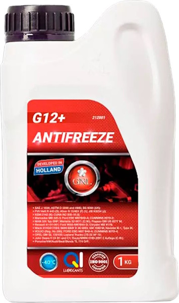Охолоджувальна рідина GNL Antifreeze G12 -40 Red 1 л
