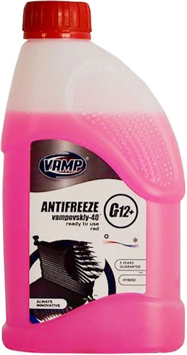 Охлаждающая жидкость VAMP Anti-Freeze G12 -38 Red Ready Mix 1 л