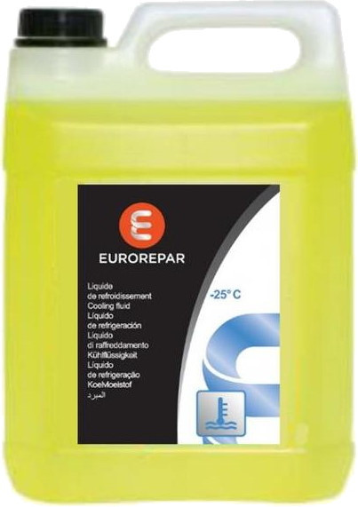 Охолоджувальна рідина Eurorepar Antifreeze -25 Yellow 5L 5 л (1631692580)