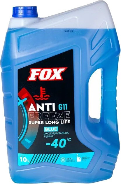 Охолоджувальна рідина Fox AntiFreeze -40 G11 Blue 10 л