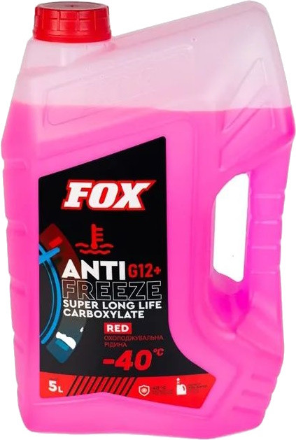 Охолоджувальна рідина Fox AntiFreeze -40 G12 Red 5 л