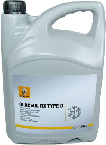 Охлаждающая жидкость Renault Glaceol RX Type D Coolant 5 л (7711428130)