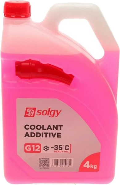 Охлаждающая жидкость Solgy Collant Additive G12 Red -35 4 л (503008)