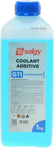 Охлаждающая жидкость Solgy Collant Additive G11 Blue -80 1L 1 л (503003)