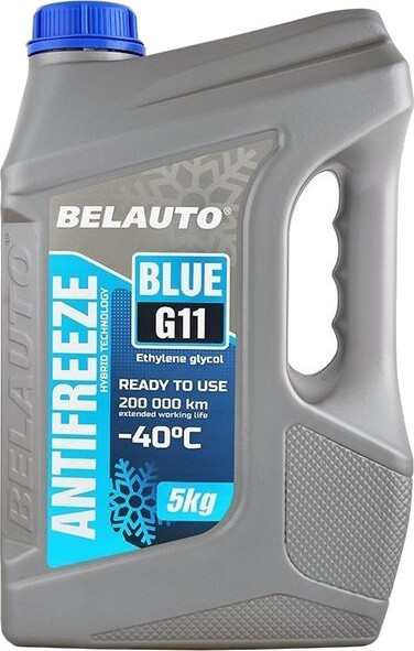 Охолоджувальна рідина Belauto Blue G11 Ready to Use -40 5 л (AF1650)