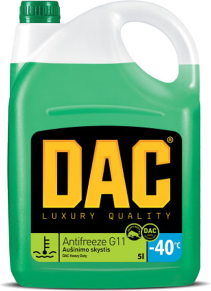 Охолоджувальна рідина DAC Antifreeze G11 Heavy Duty 5 л