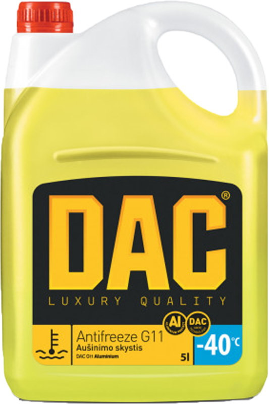 Охолоджувальна рідина DAC Antifreeze G11 Aluminium 5 л
