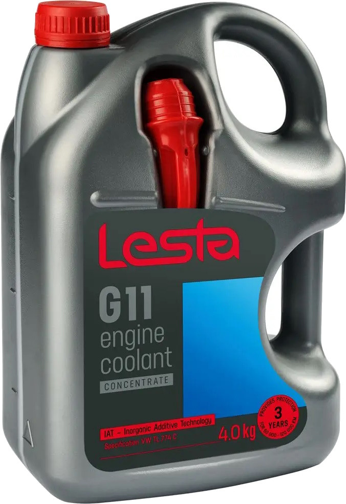 Охолоджувальна рідина Lesta Antifreeze G11 -37 Blue 4 л