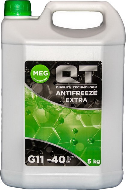 Охлаждающая жидкость QT-Oil Antifreeze Extra G11 -40 Green 5 л (QT562405)