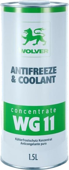 Охлаждающая жидкость Wolver Antifreeze & Coolant WG11 Green Concentrate 1.5 л