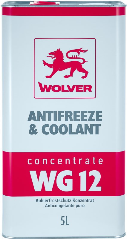 Охлаждающая жидкость Wolver Antifreeze & Coolant WG12 Concentrate 5 л