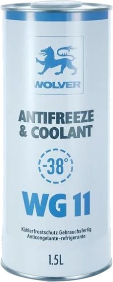 Охлаждающая жидкость Wolver Antifreeze & Coolant WG11 Blue Ready To Use 1.5 л