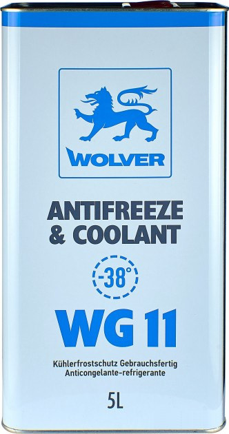 Охолоджувальна рідина Wolver Antifreeze & Coolant WG11 Blue Ready To Use 5 л