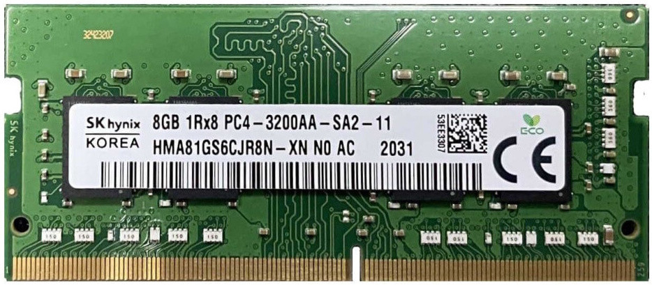 Оперативна память Hynix HMA SO-DIMM DDR4 1x8Gb HMA81GS6CJR8N-XN