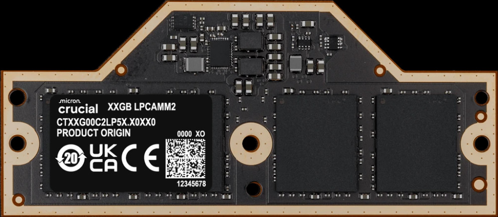 Оперативна память Crucial LPCAMM2 LPDDR5X 1x32Gb CT32G75C2LP5X