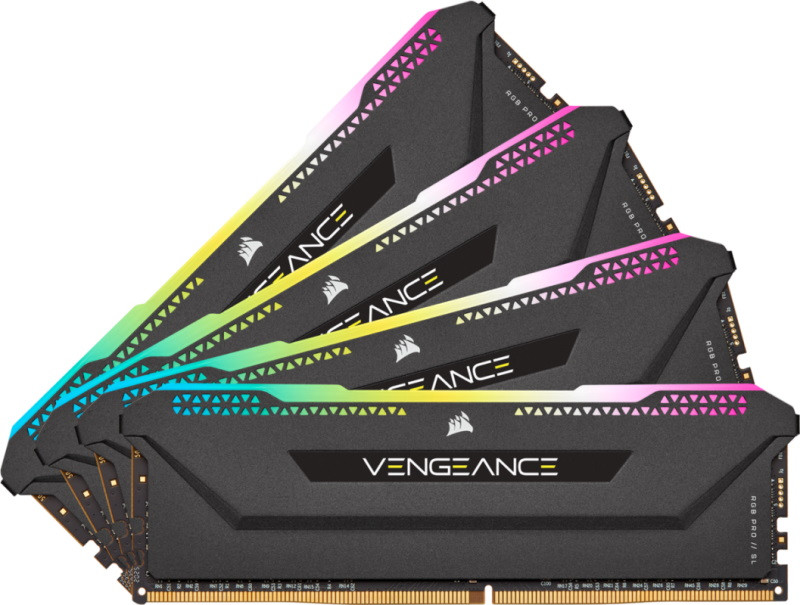 Оперативна память Corsair Vengeance RGB Pro SL 4x8Gb CMH32GX4M4E3200C16