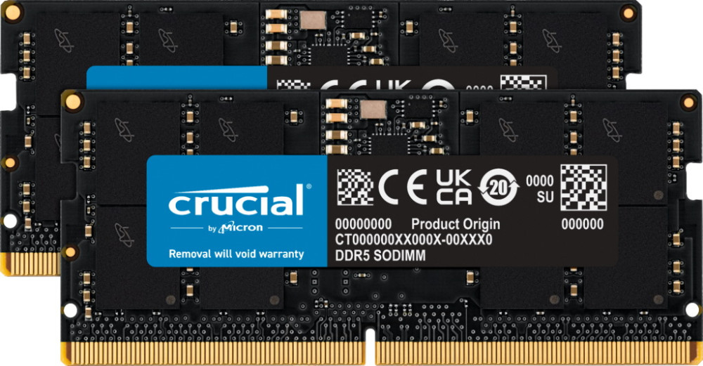 Оперативна память Crucial DDR5 SO-DIMM 2x16Gb CT2K16G56C46S5