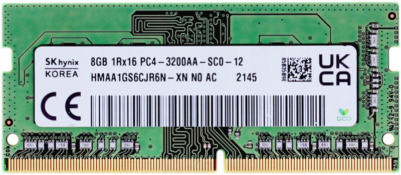 Оперативна память Hynix HMA SO-DIMM DDR4 1x8Gb HMAA1GS6CJR6N-XN
