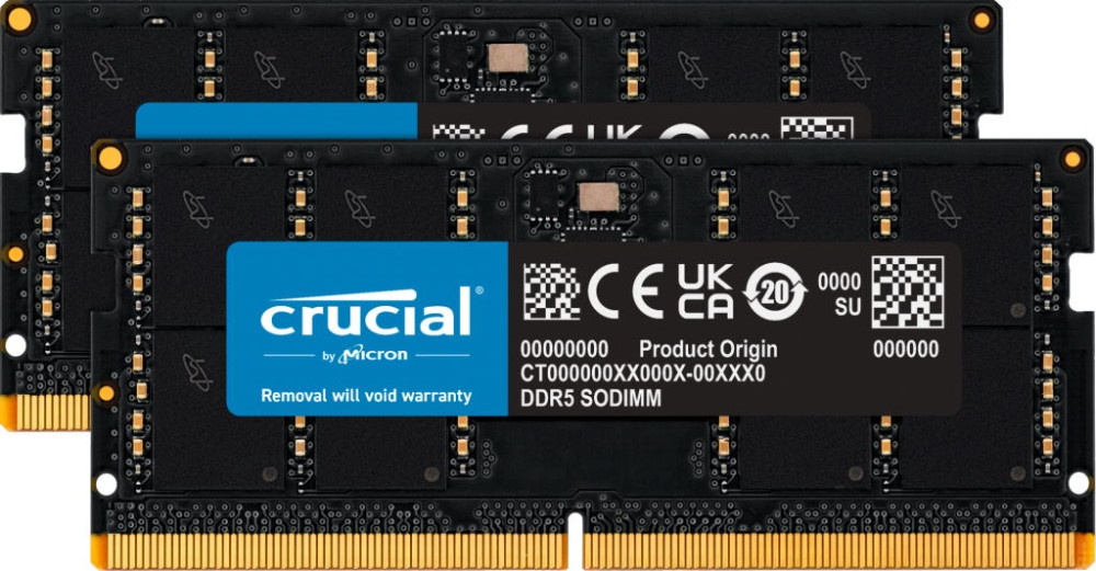 Оперативна память Crucial DDR5 SO-DIMM 2x32Gb CT2K32G48C40S5