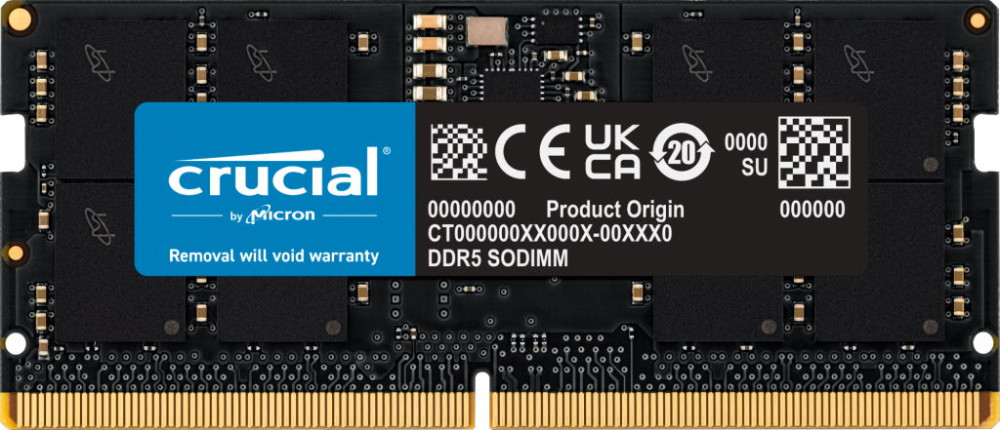 Оперативна память Crucial DDR5 SO-DIMM 1x16Gb CT16G48C40S5