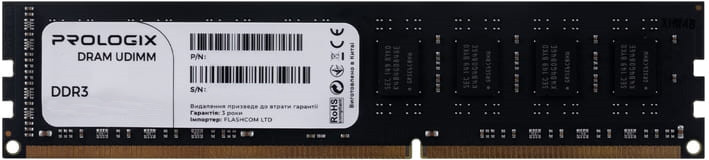 Оперативна память PrologiX DDR3 1x8Gb PRO8GB1600D3