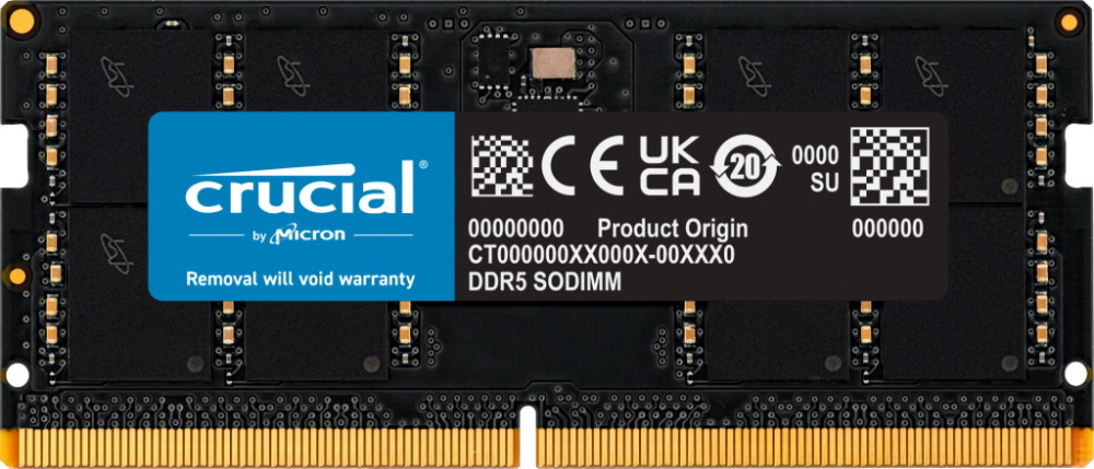 Оперативна память Crucial DDR5 SO-DIMM 1x48Gb CT48G56C46S5