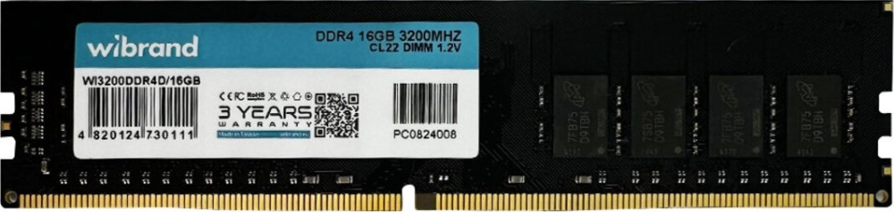 Оперативная память Wibrand DDR4 1x16Gb WI3200DDR4D/16GB