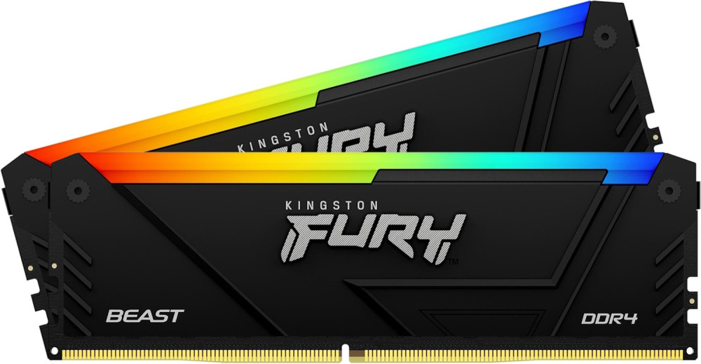 Оперативна память Kingston Fury Beast DDR4 RGB 2x16Gb KF432C16BB12AK2/32