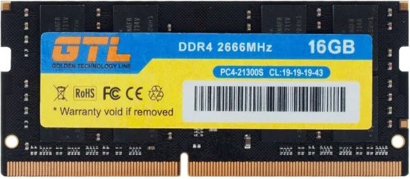 Оперативна память GTL DDR4 SO-DIMM 1x16Gb GTLSD16D426BK