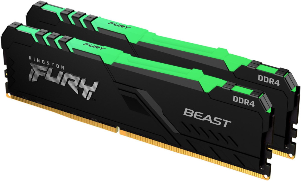 Оперативная память Kingston Fury Beast RGB DDR4 2x8Gb KF432C16BBAK2/16