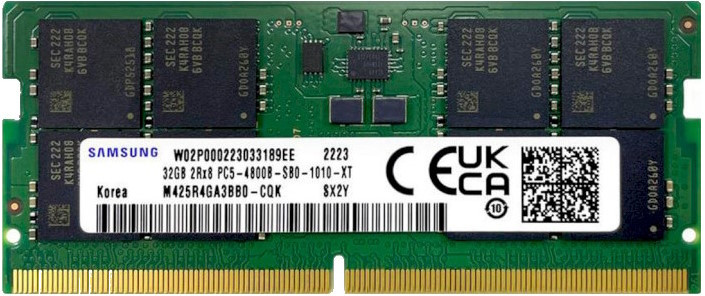 Оперативная память Samsung M425 SO-DIMM DDR5 1x32Gb M425R4GA3BB0-CQKOD