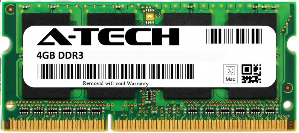 Оперативна память A-Tech DDR3 SO-DIMM 1x4Gb AT4G1D3S1066ND8N15V