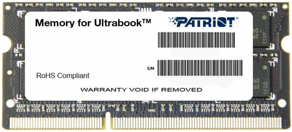Оперативна память Patriot Memory Ultrabook DDR3 PSD38G1600L2S